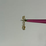 Gold Crystal Belly Bar