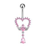 Pink Big Heart Belly Bar