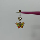 Pinky Butterfly Belly Bar