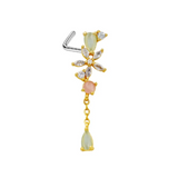 Flower Dangling Nose Stud