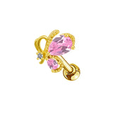 Gold Princess Helix Piercing