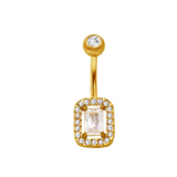 Gold Square Belly Bar