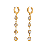 Angel Dangling Gold Earrings