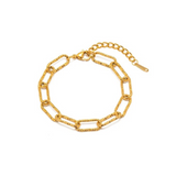 Textured Paperclip Bracelet
