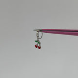 Silver Cherry Nose Ring