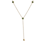 Emerald Dangling Necklace