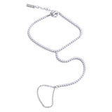 Icy Silver Hand Chain