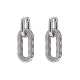 Stormi Silver Hoop Earrings