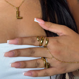 Gold Spiral Ring