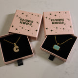 Gold Apatite Pendant Necklace