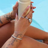 Lara Silver Hand Chain