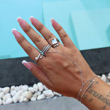 Lara Silver Hand Chain