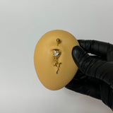 Gold Diamanté Drip Belly Bar