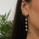 Angel Dangling Gold Earrings