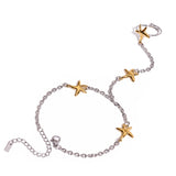 Mixed Metal Starfish Hand Chain