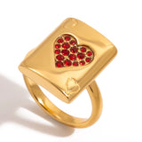 Queen Of Hearts Gold Ring