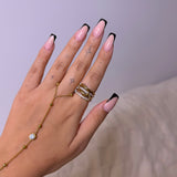 Aura Gold Stack It Ring