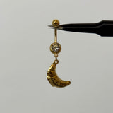 Gold Croissant Belly Bar