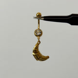 Gold Croissant Belly Bar