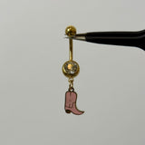 Pink Cowboy Boot Belly Bar