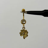 Gold Clover Belly Bar