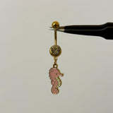 Pink Sea Horse Belly Bar
