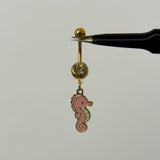 Pink Sea Horse Belly Bar