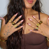 Colourful Cross Ring