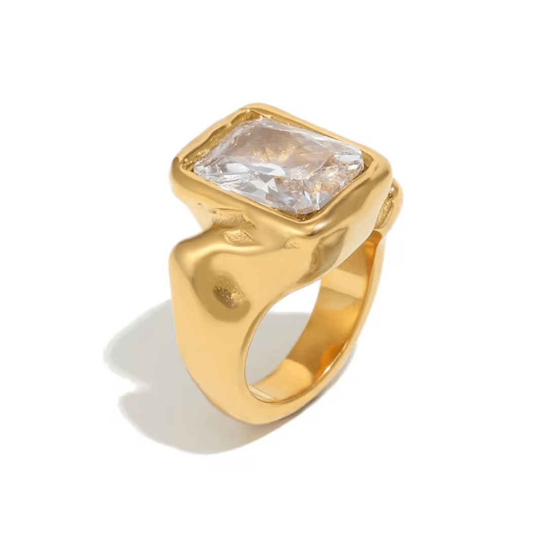 Aliya Gold Ring - ILLUSIVE JEWELS