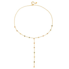 Alora Dangling Gemstone Necklace - ILLUSIVE JEWELS