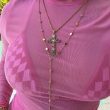 Alora Dangling Gemstone Necklace - ILLUSIVE JEWELS