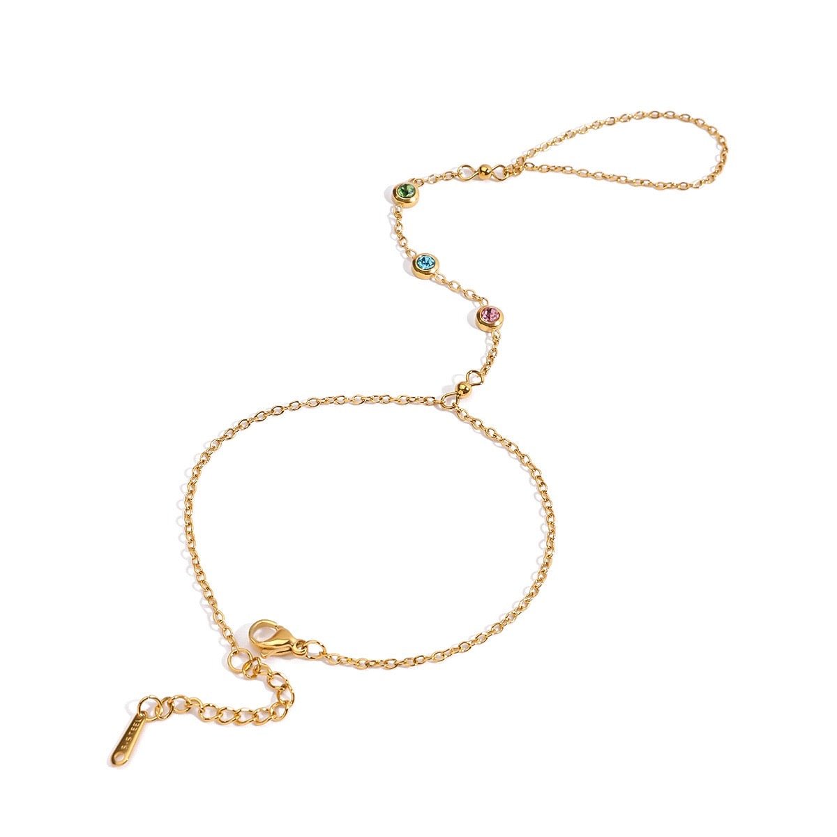 Alora Gold Hand Chain - ILLUSIVE JEWELS