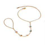 Alvie Gold Hand Chain - ILLUSIVE JEWELS