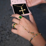 Alvie Gold Hand Chain - ILLUSIVE JEWELS