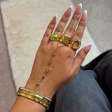 Alvie Gold Hand Chain - ILLUSIVE JEWELS