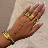 Alvie Gold Hand Chain - ILLUSIVE JEWELS