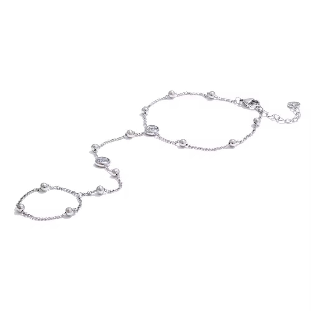 Amara Silver Hand Chain - ILLUSIVE JEWELS