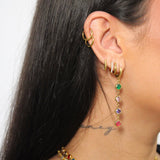 Angel Dangling Gold Colourful Earrings - ILLUSIVE JEWELS