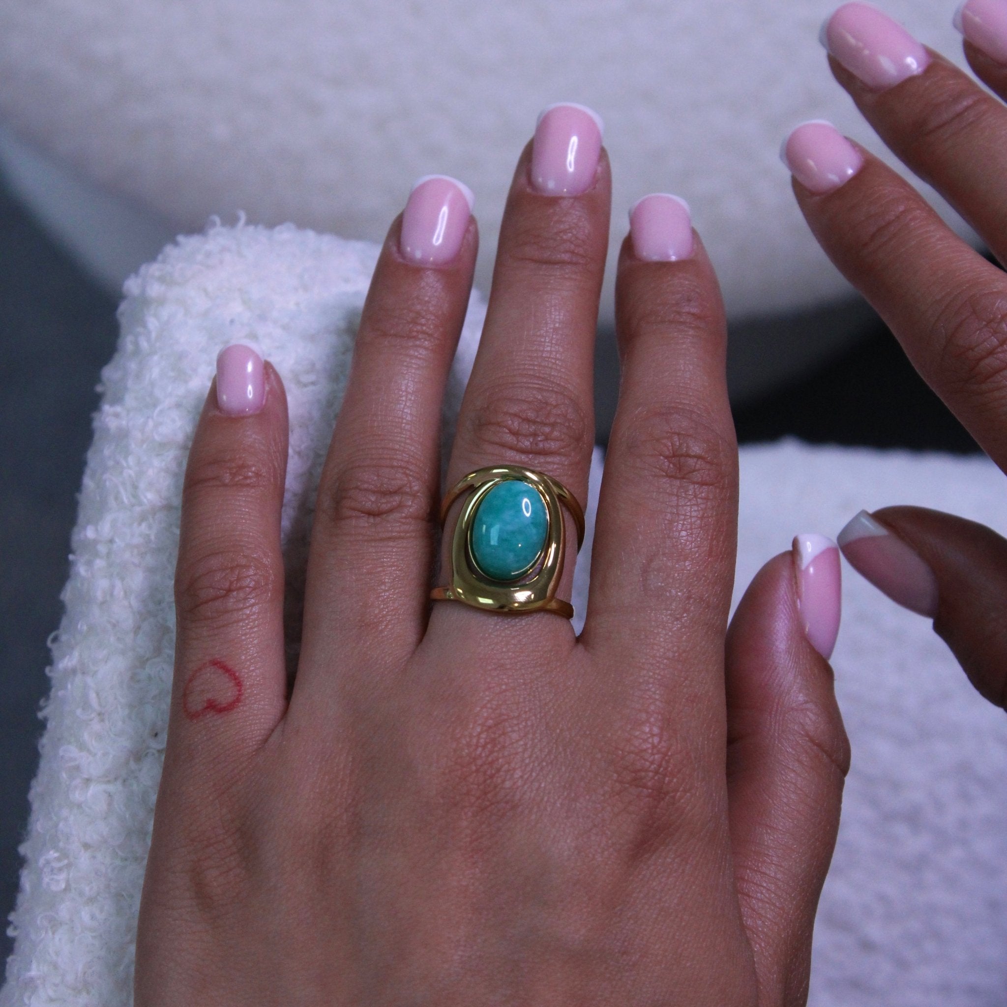 Apatite Chunky Ring - ILLUSIVE JEWELS