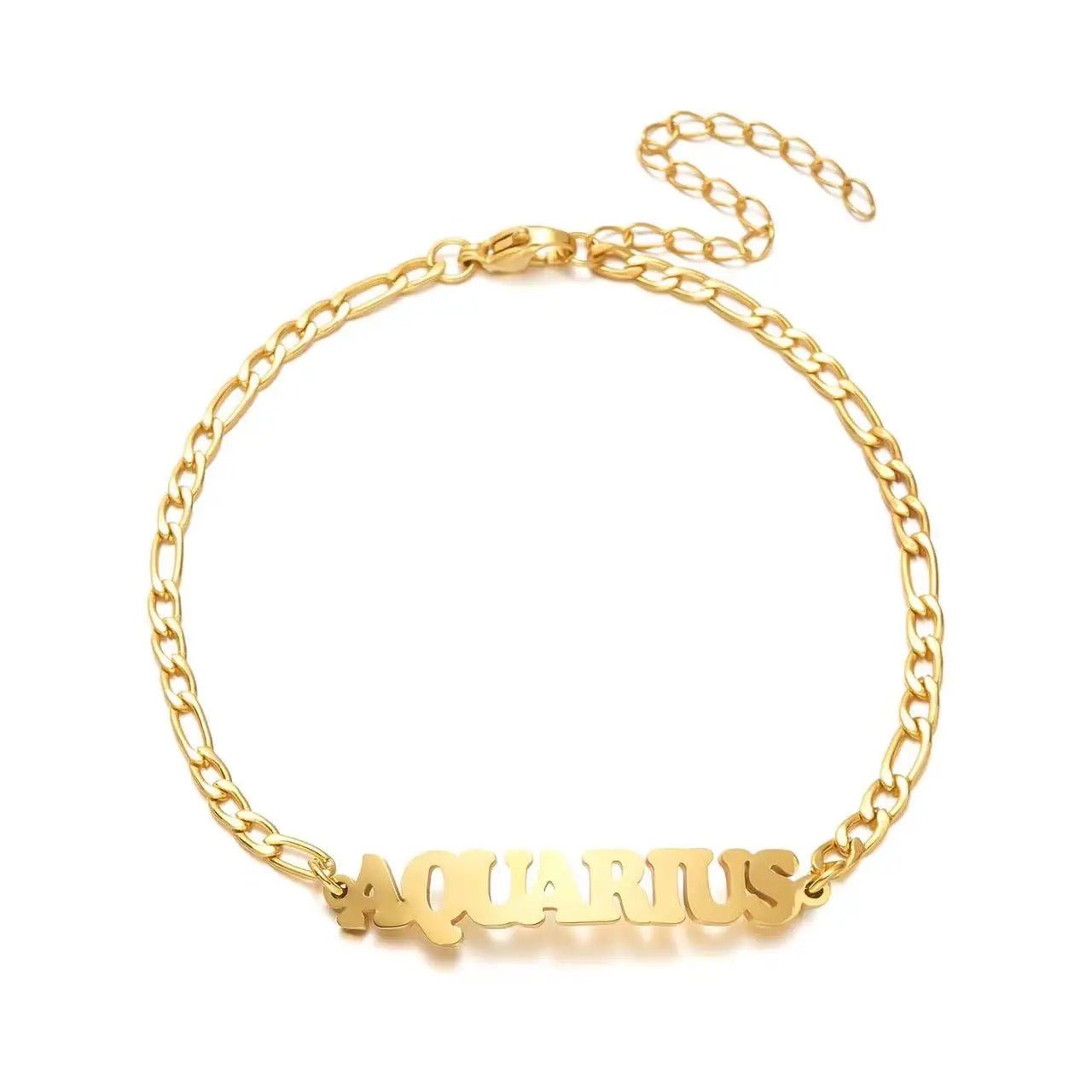 Aquarius Star Sign Anklet - ILLUSIVE JEWELS