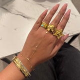 Astra Gold Hand Chain - ILLUSIVE JEWELS