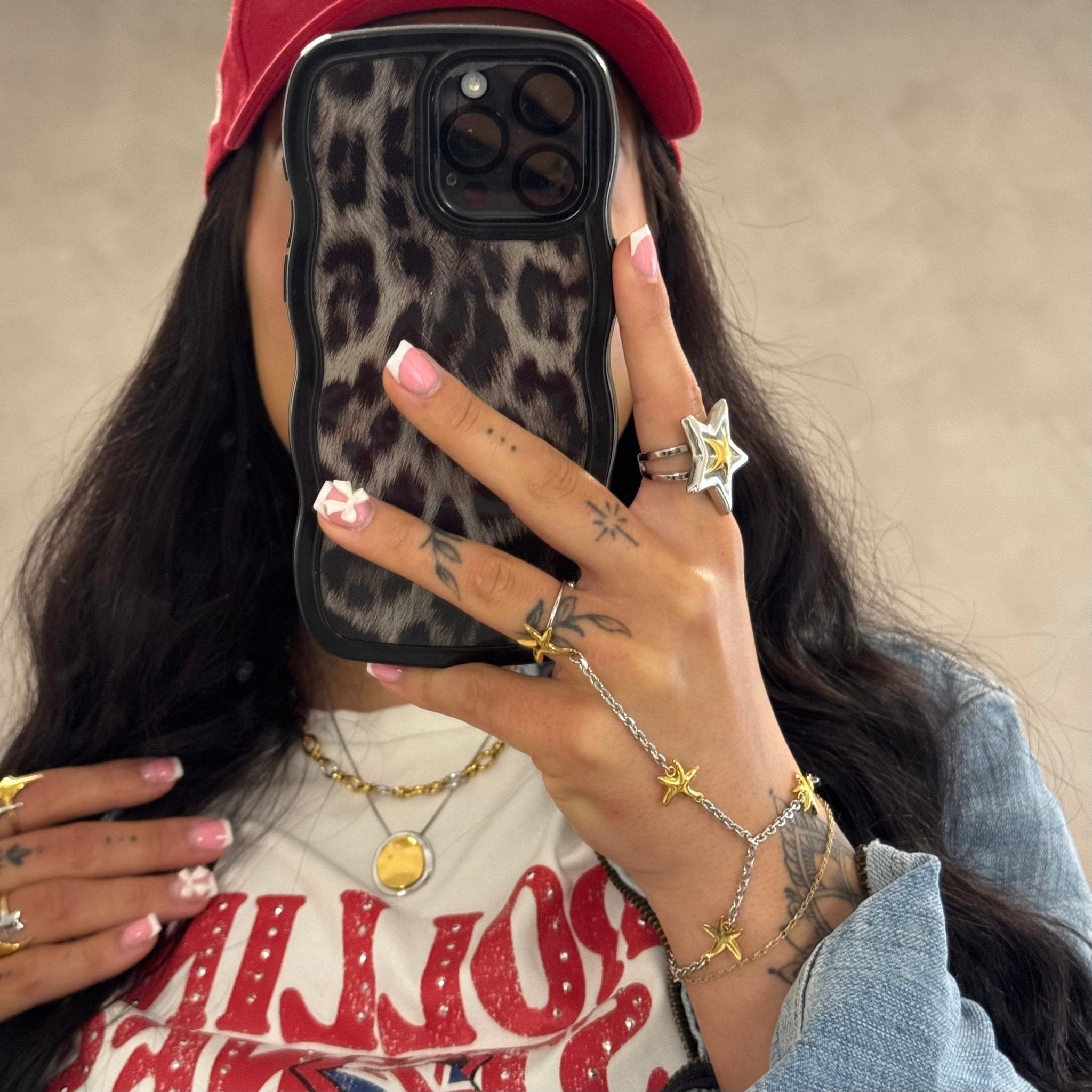 Astra Mixed Metal Hand Chain - ILLUSIVE JEWELS