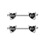 Bite Me Nipple Bars - ILLUSIVE JEWELS