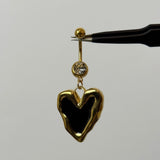 Black Amor Belly Bar - ILLUSIVE JEWELS