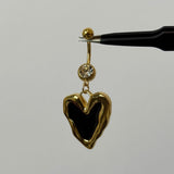 Black Amor Belly Bar - ILLUSIVE JEWELS