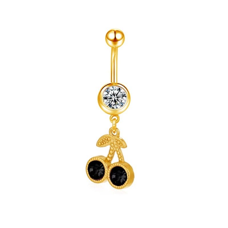 Black Cherry Belly Bar - ILLUSIVE JEWELS
