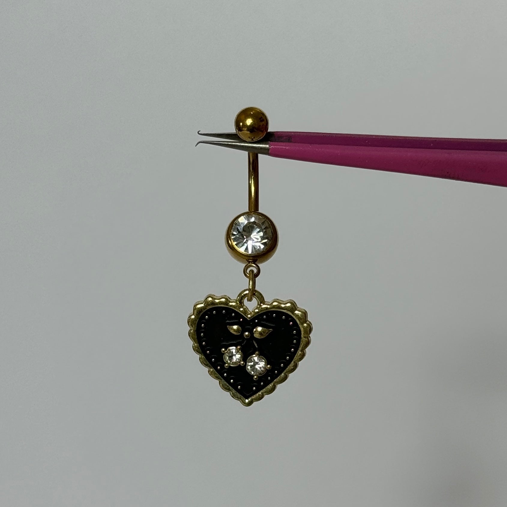 Black Love Cherry Belly Bar - ILLUSIVE JEWELS