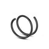 Black Spiral Nose Ring