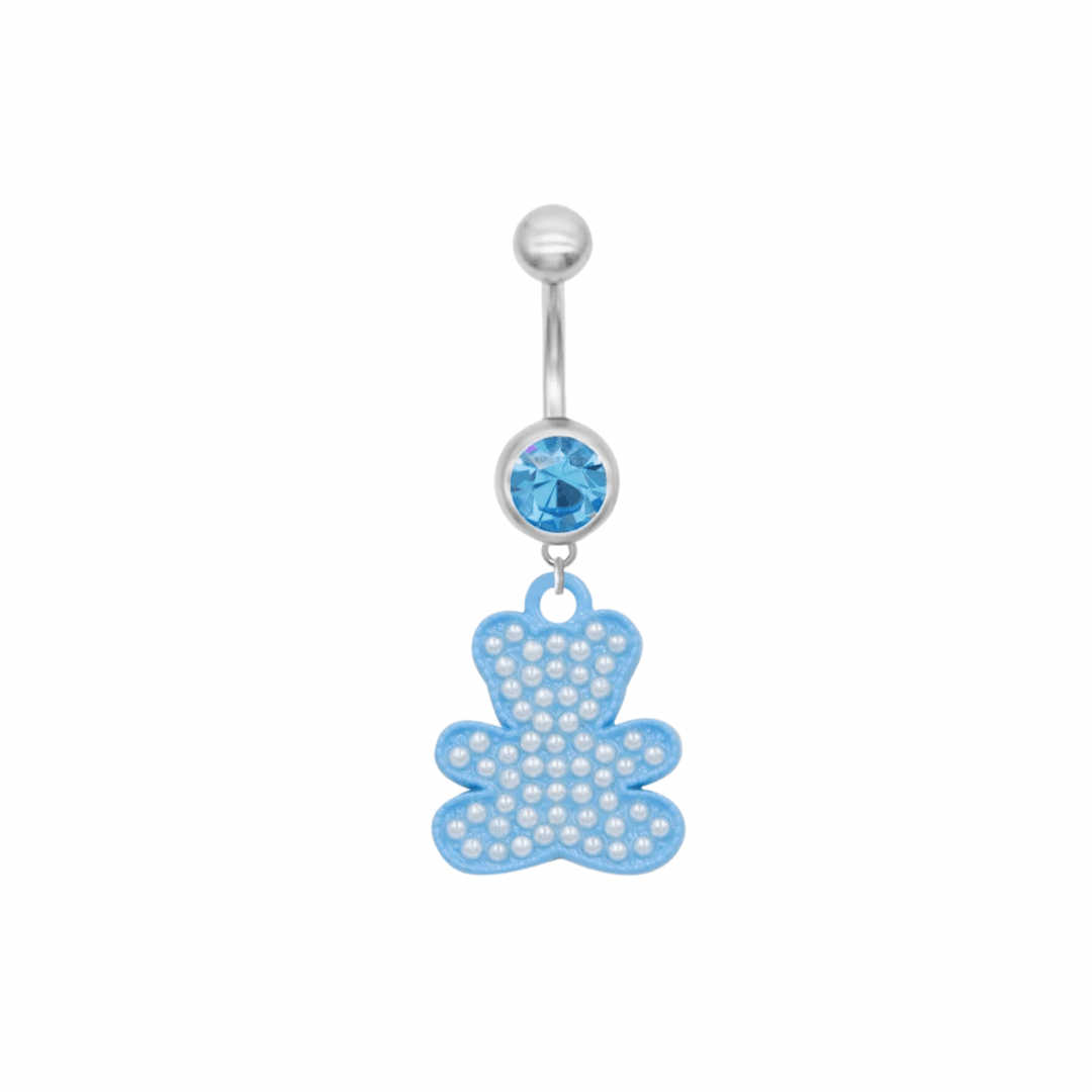 Blue Bear Belly Bar - ILLUSIVE JEWELS
