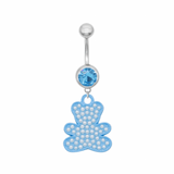 Blue Bear Belly Bar - ILLUSIVE JEWELS